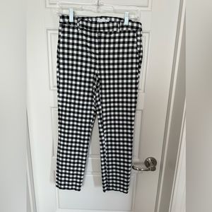Straight Leg Gingham Pants